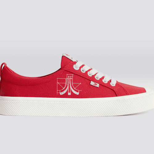 atari oca low red canvas sneaker.slideshow1