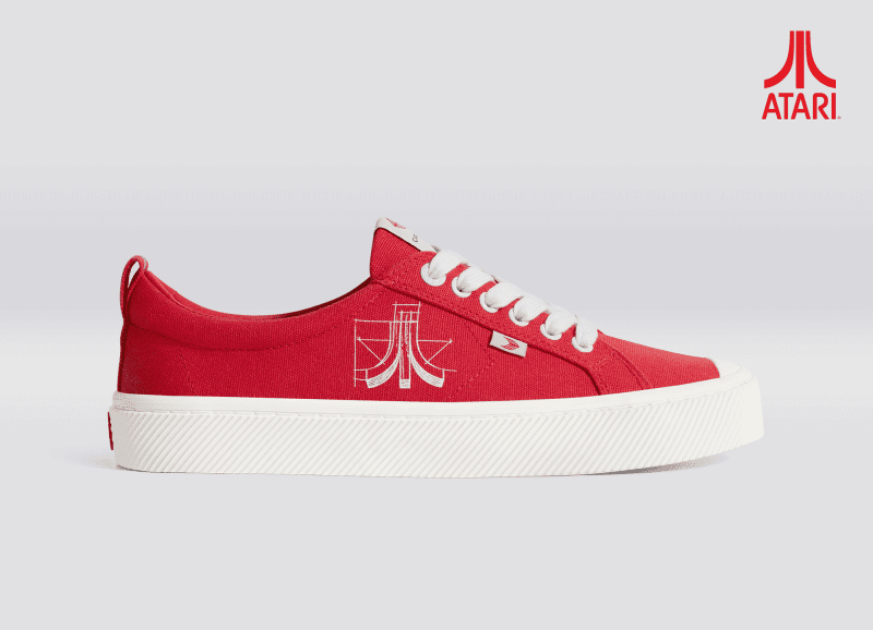 atari oca low red canvas sneaker.slideshow1