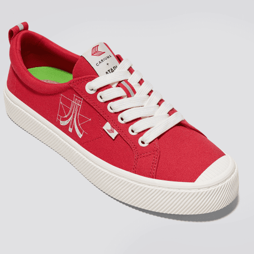 atari oca low red canvas sneaker.slideshow2