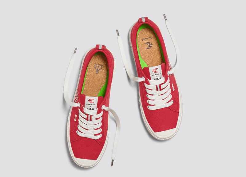 atari oca low red canvas sneaker.slideshow5