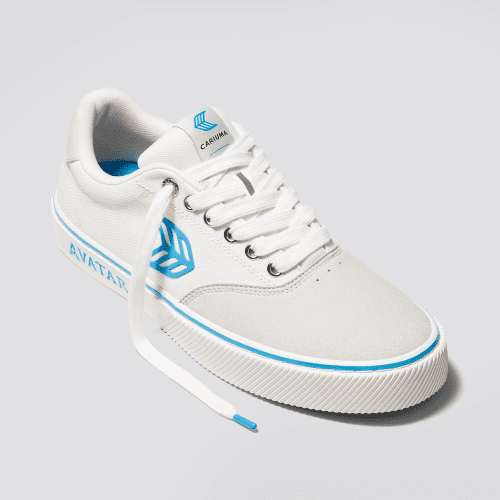 avatar naioca pro off white blue canvas sneaker.fb feed