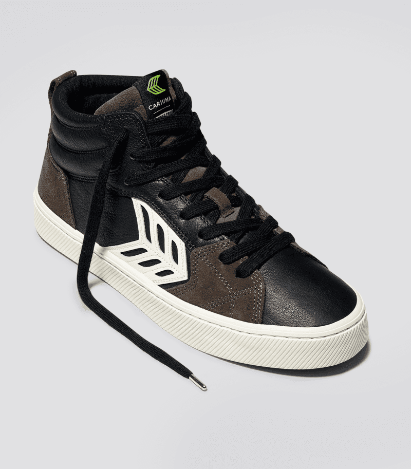 catiba pro high premium leather black sneaker.hover