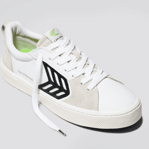 catiba pro white premium leather black sneaker.slideshow3