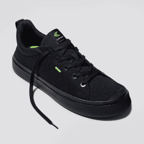 ibi all black knit sneaker.fb feed