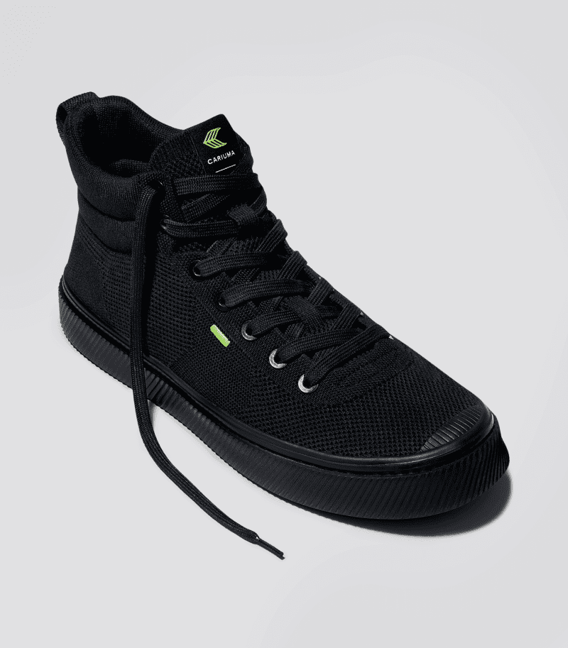 ibi high all black knit sneaker.fb feed