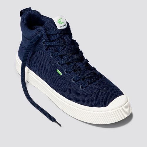 ibi high navy knit sneaker.fb feed