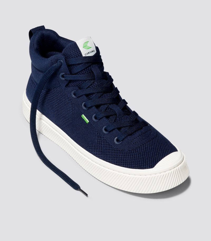 ibi high navy knit sneaker.fb feed