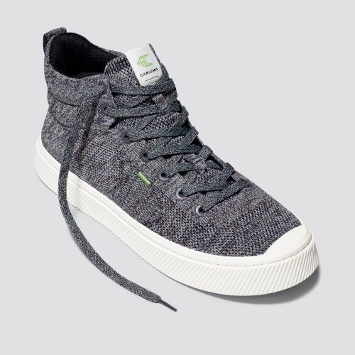 ibi high stone grey knit sneaker.fb feed