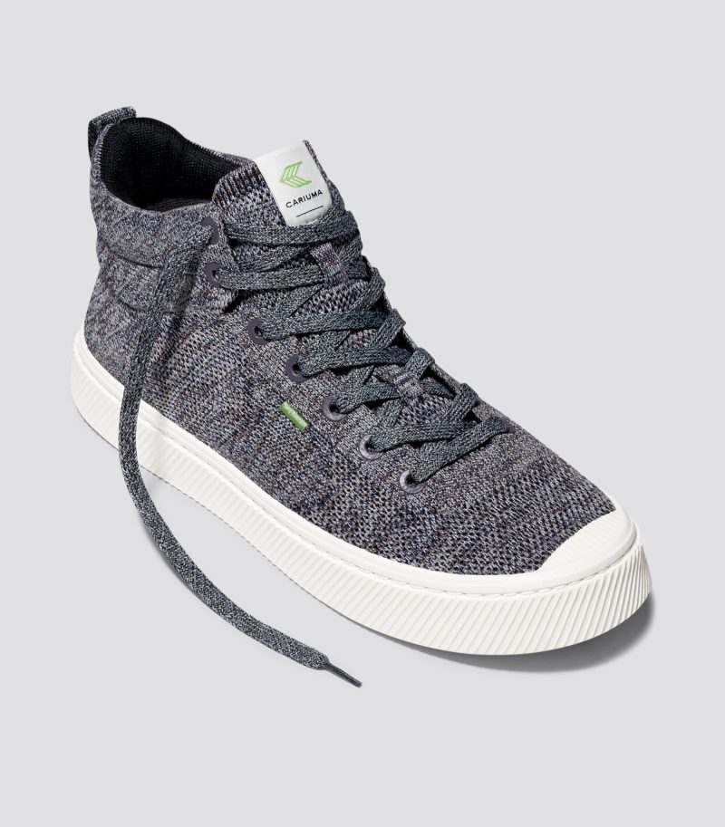 ibi high stone grey knit sneaker.fb feed