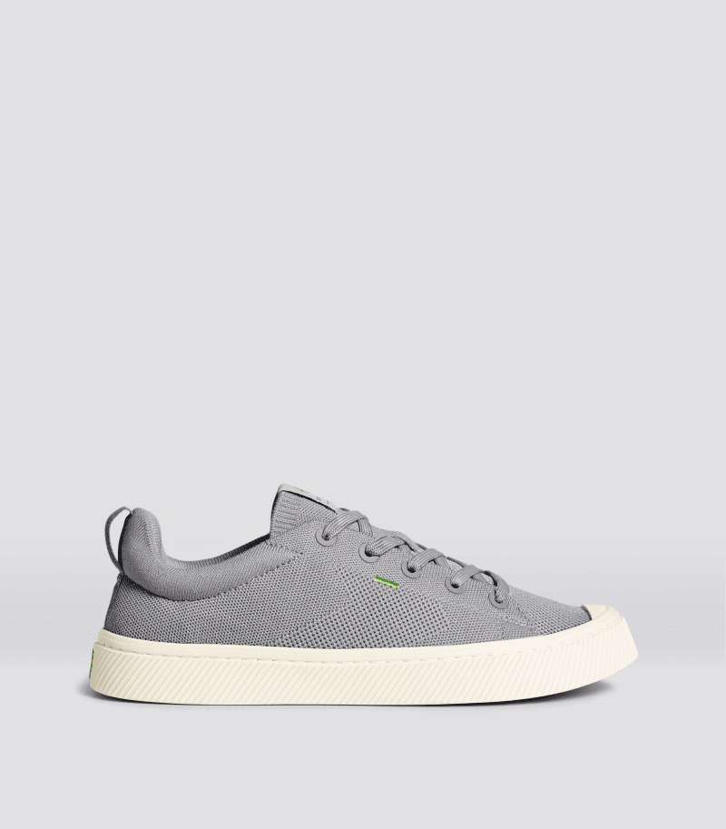 ibi light grey knit sneaker.side view