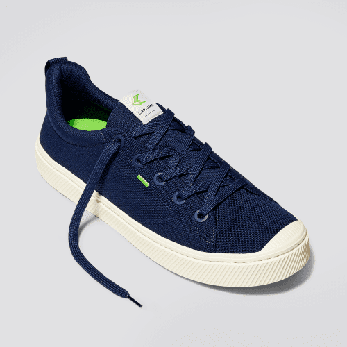 ibi low navy knit sneaker canvas.fb feed