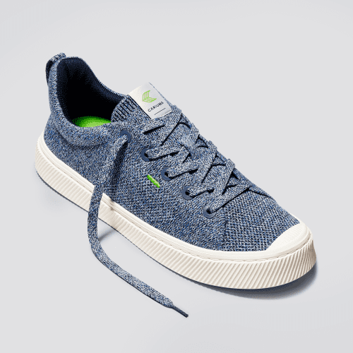 ibi low stone blue knit sneaker.fb feed