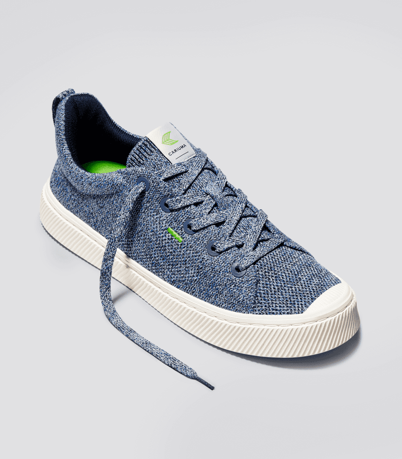 ibi low stone blue knit sneaker.fb feed