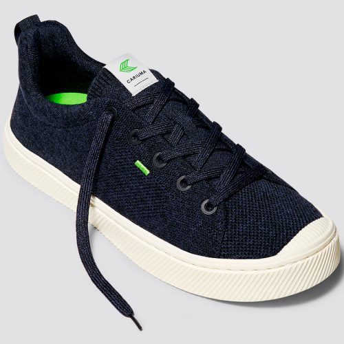 ibi low stone navy knit sneaker.feature 1 59b73b39 4f49 4324 a56b 9c19c24bdf34