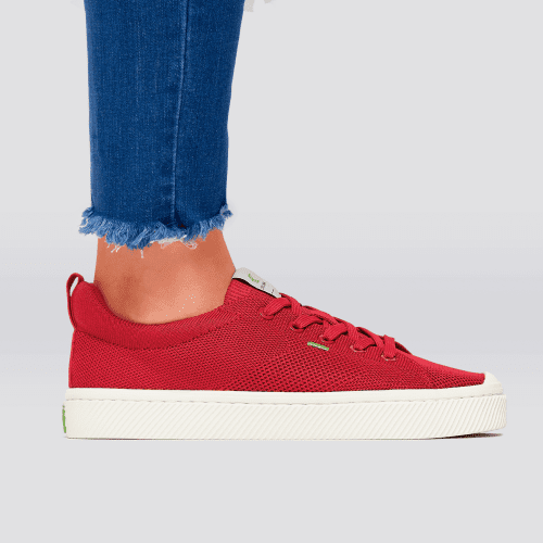 ibi raw red knit sneaker women.slideshow6