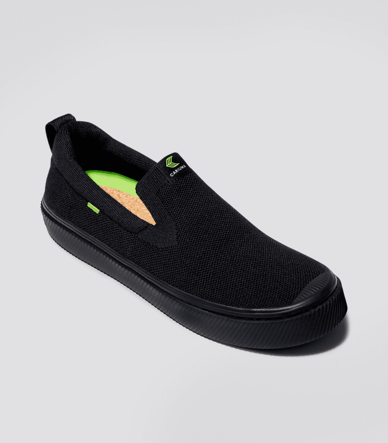 ibi slip on all black knit sneaker.fb feed