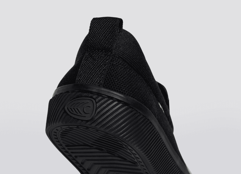 ibi slip on all black knit sneaker.slideshow4