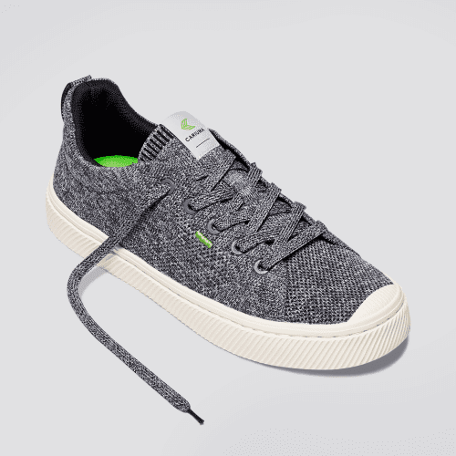 ibi stone grey knit sneaker women.hover