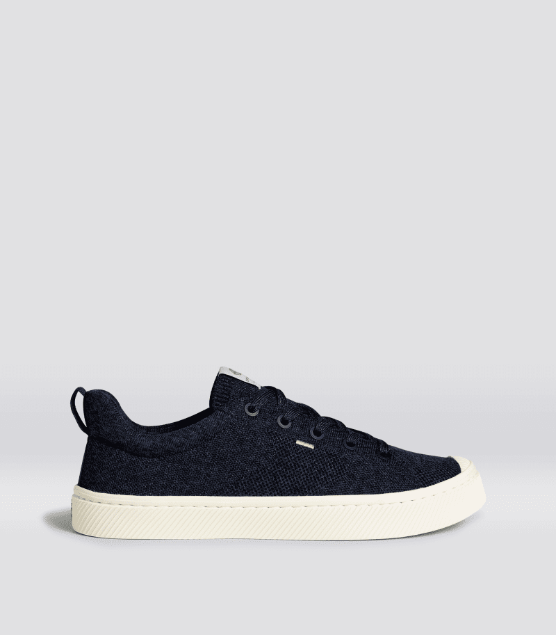 ibi stone navy knit sneaker.side view 473c8634 704b 4de3 8919 671889114f1f