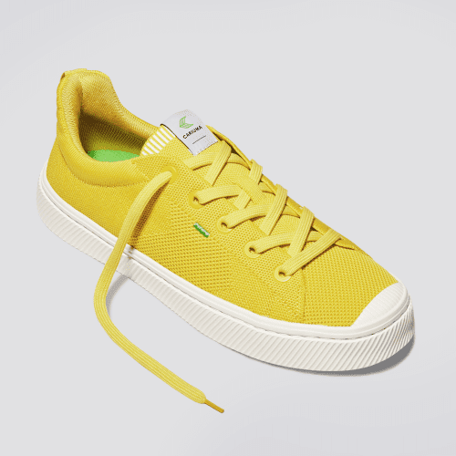 ibi sun yellow knit sneaker men.hover