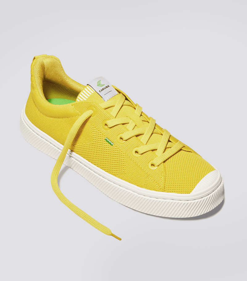 ibi sun yellow knit sneaker men.hover