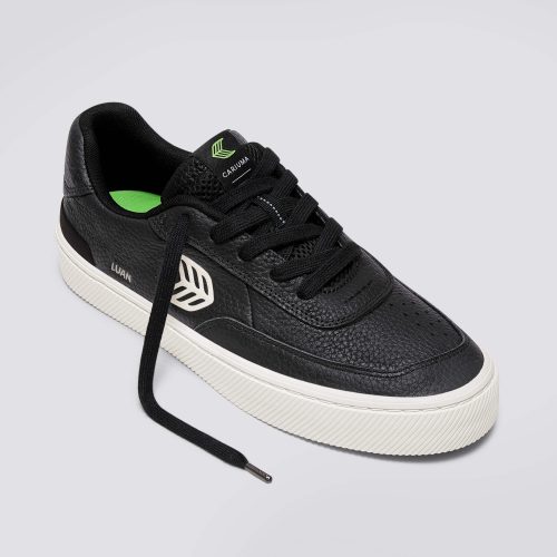 luan pro black premium leather ivory sneaker.fb feed