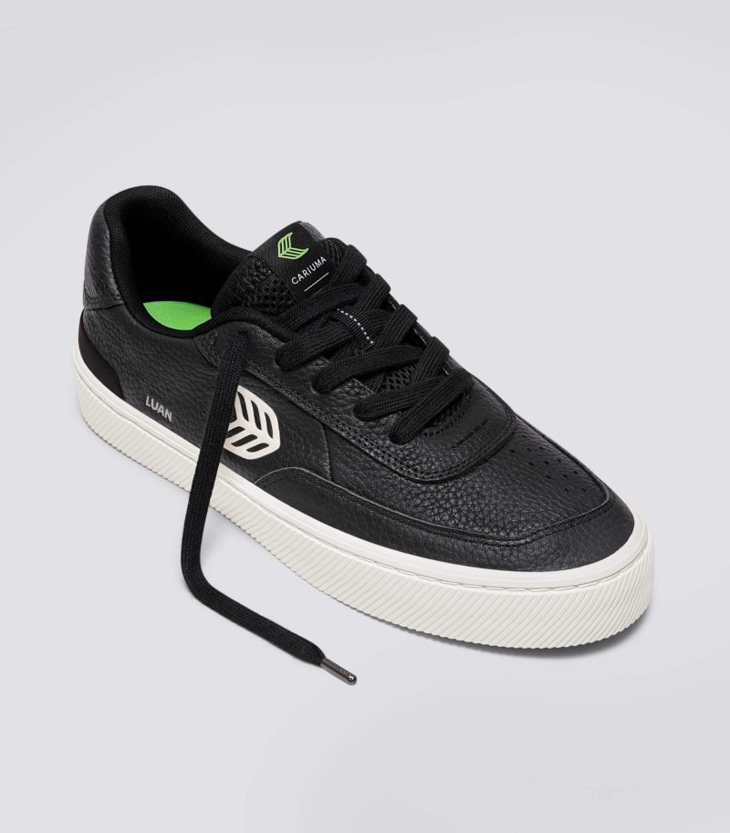 luan pro black premium leather ivory sneaker.fb feed