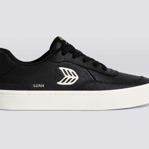 luan pro black premium leather ivory sneaker.slideshow1