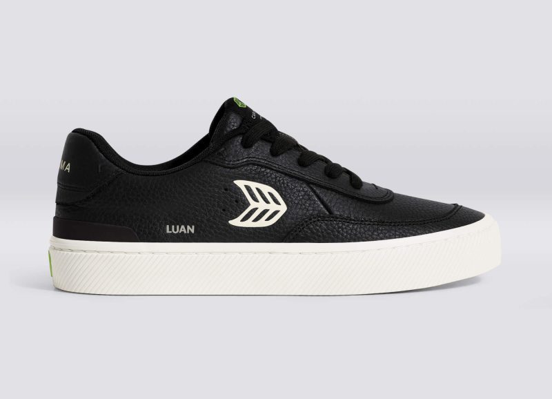 luan pro black premium leather ivory sneaker.slideshow1