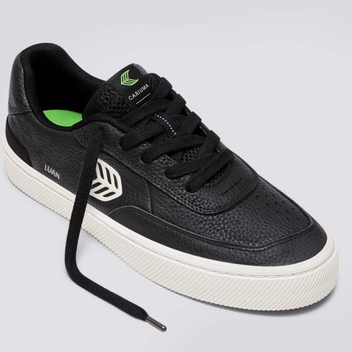 luan pro black premium leather ivory sneaker.slideshow2