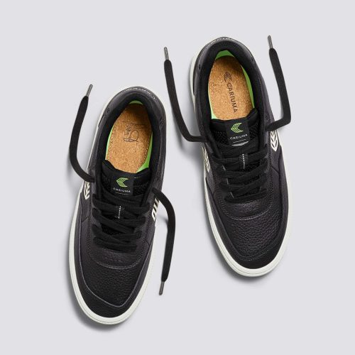 luan pro black premium leather ivory sneaker.slideshow5