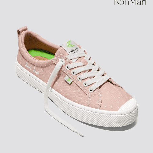 marie kondo rose canvas sneaker.fb feed