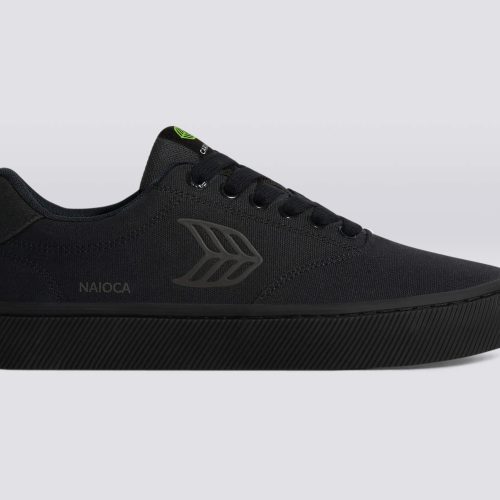 naioca all black canvas sneaker.slideshow1