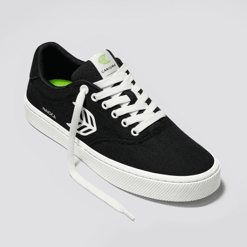 naioca black canvas sneaker.fb feed