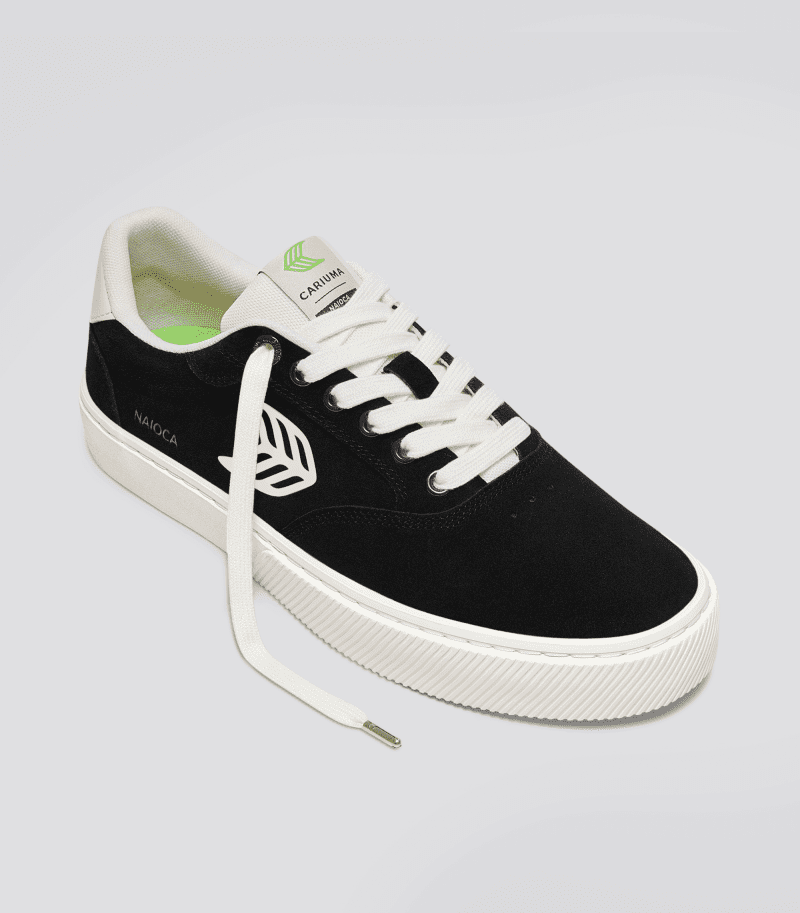 naioca black suede Ivory sneaker.fb feed