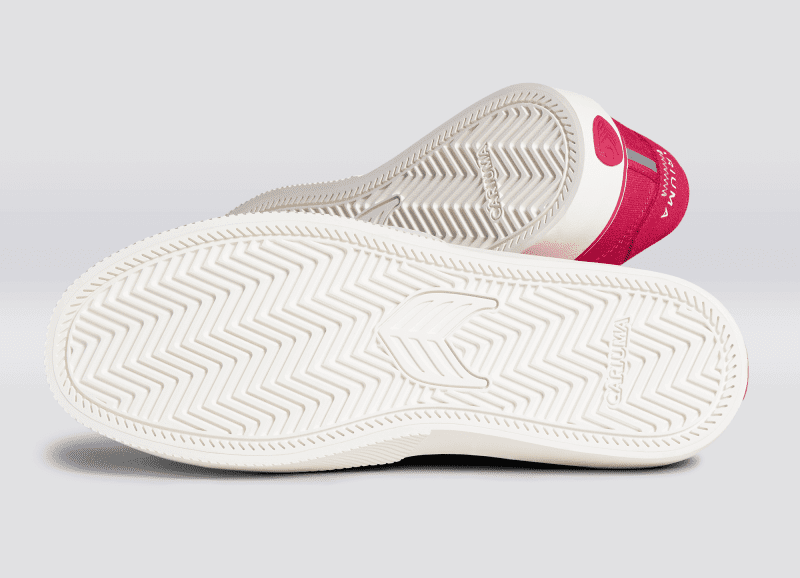 naioca pro pantone viva magenta off white canvas sneaker.slideshow2 60b7b588 34c0 4f01 941f c3d6b25c0eaf