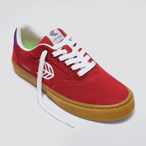 naioca red gum suede sneaker.fb feed