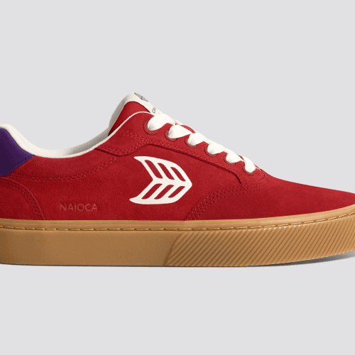 naioca red gum suede sneaker.slideshow1