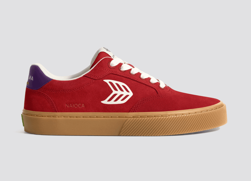 naioca red gum suede sneaker.slideshow1