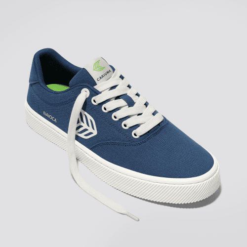 naioca shadow blue canvas sneaker.fb feed