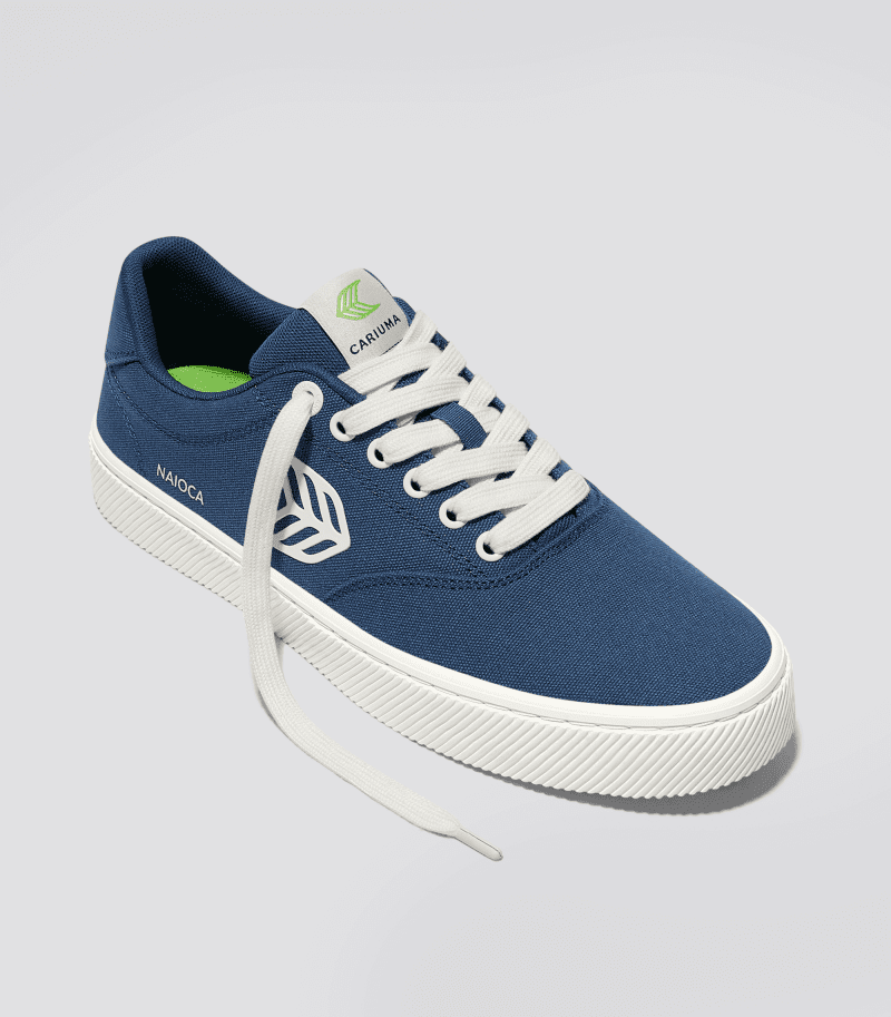 naioca shadow blue canvas sneaker.fb feed