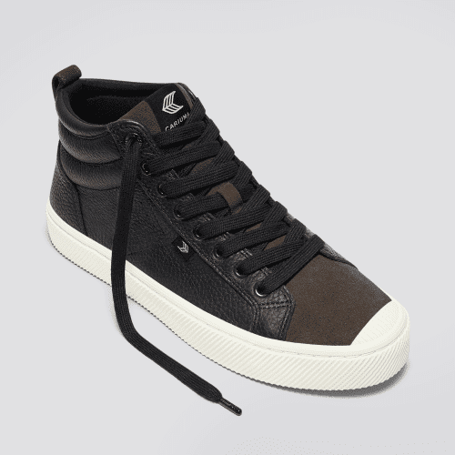 oca high black premium leather dark khaki suede sneaker.fb feed b5dc2a9b 116f 454e a09e e32089ff4cc8