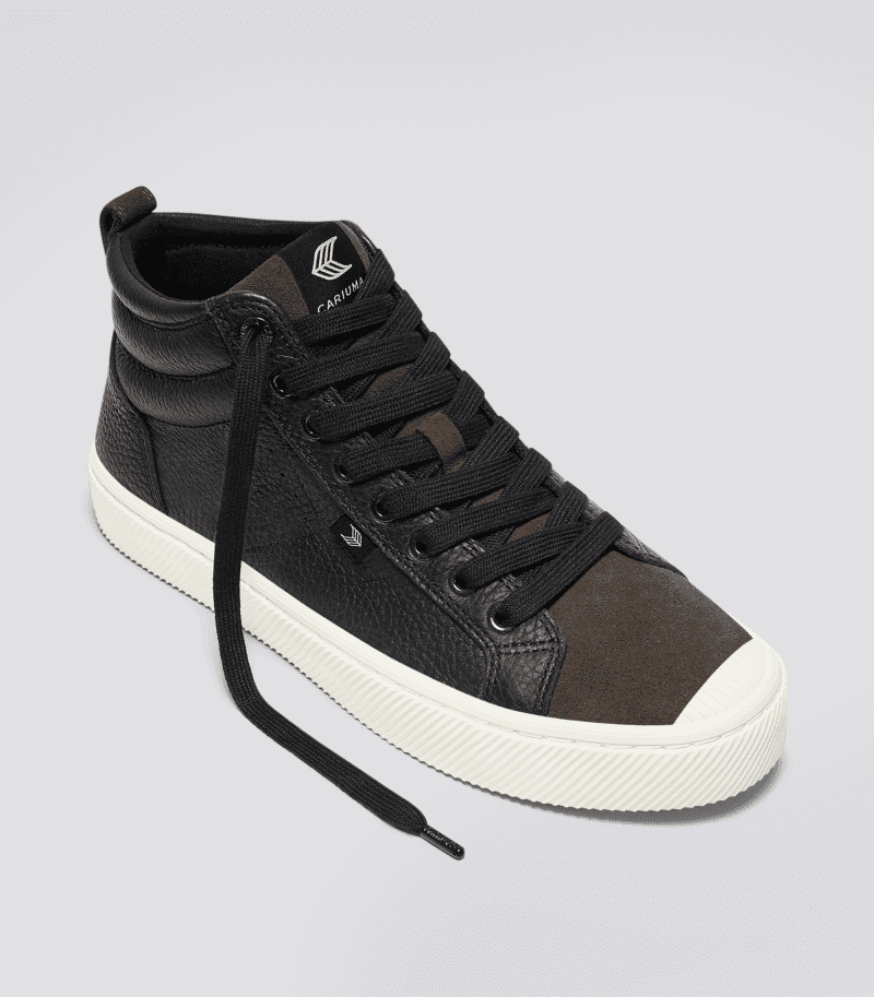 oca high black premium leather dark khaki suede sneaker.fb feed b5dc2a9b 116f 454e a09e e32089ff4cc8