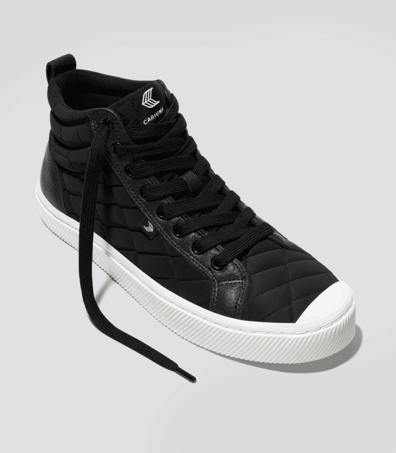 oca high black quilt recycled sneaker.fb feed