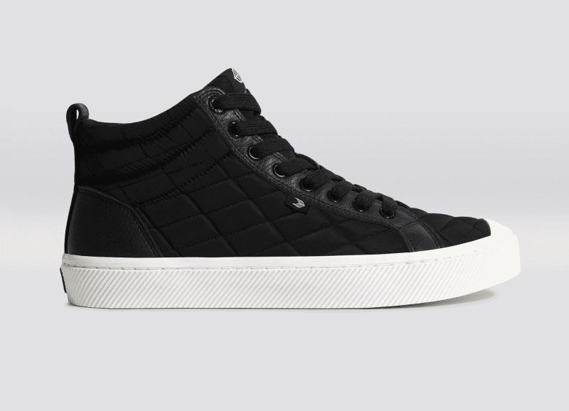 oca high black quilt recycled sneaker.slideshow1