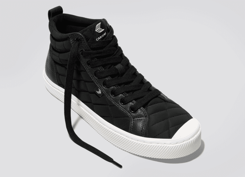 oca high black quilt recycled sneaker.slideshow2