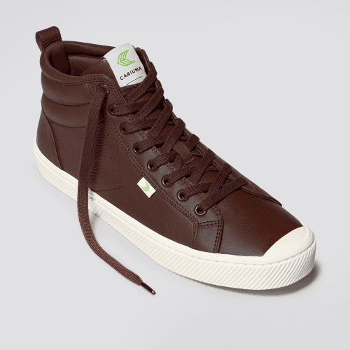 oca high brown premium leather sneaker.fb feed