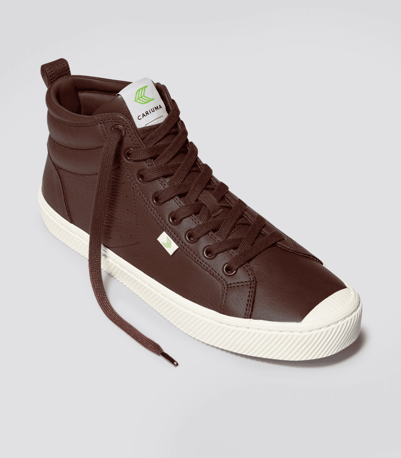 oca high brown premium leather sneaker.fb feed