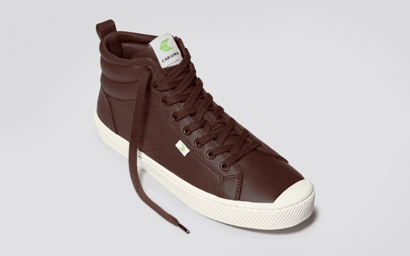 oca high brown premium leather sneaker.feature 1