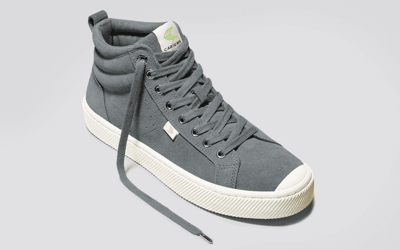 oca high charcoal grey suede sneaker.feature 1